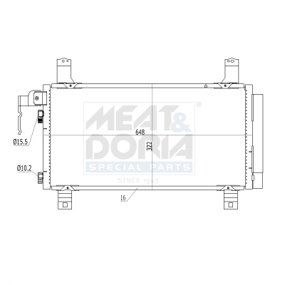 Meat Doria Condensor, airconditioning 991159