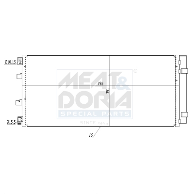 Meat Doria Condensor, airconditioning 991162