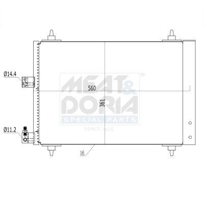 Meat Doria Condensor, airconditioning 991164