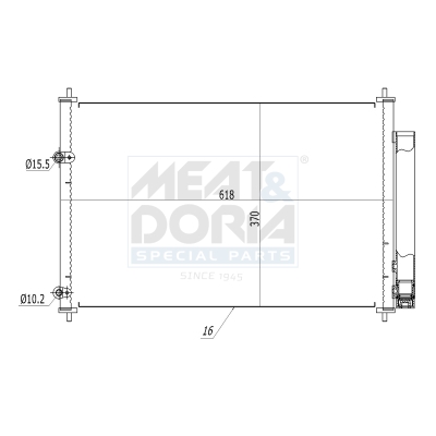 Meat Doria Condensor, airconditioning 991166