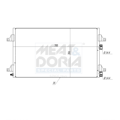 Meat Doria Condensor, airconditioning 991167