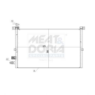 Meat Doria Condensor, airconditioning 991168