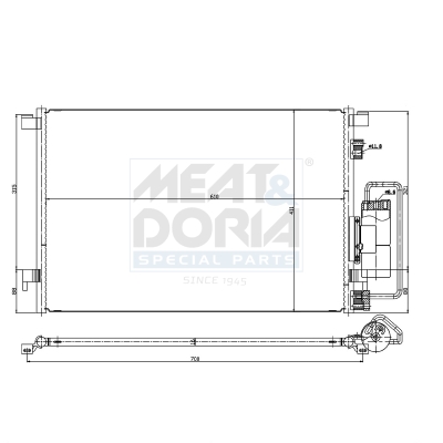 Meat Doria Condensor, airconditioning 991170