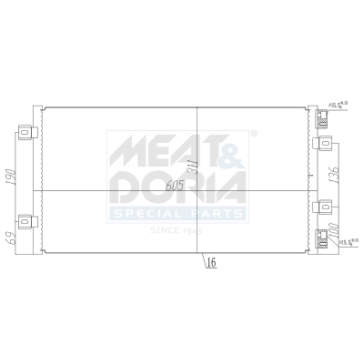 Meat Doria Condensor, airconditioning 991171