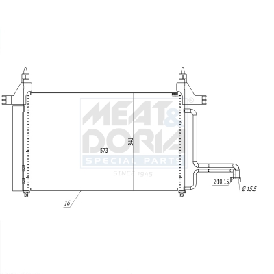 Meat Doria Condensor, airconditioning 991173