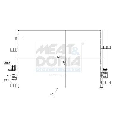 Meat Doria Condensor, airconditioning 991174