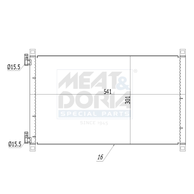 Meat Doria Condensor, airconditioning 991175