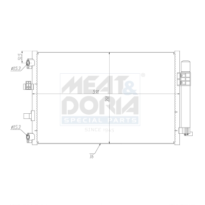 Meat Doria Condensor, airconditioning 991178