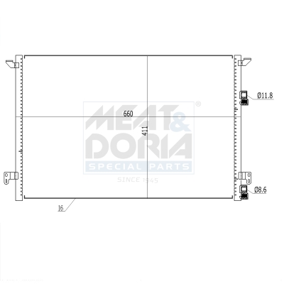 Meat Doria Condensor, airconditioning 991179