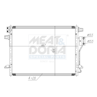 Meat Doria Condensor, airconditioning 991189