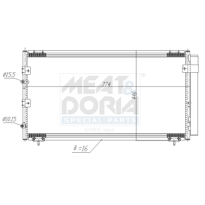 Meat Doria Condensor, airconditioning 991191