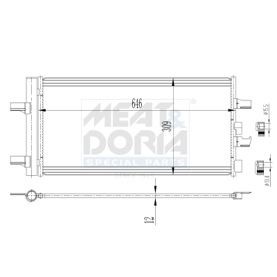 Meat Doria Condensor, airconditioning 991192