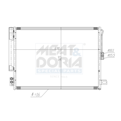 Meat Doria Condensor, airconditioning 991198