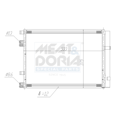 Meat Doria Condensor, airconditioning 991200