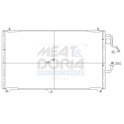 Meat Doria Condensor, airconditioning 991213