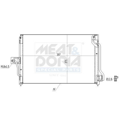 Meat Doria Condensor, airconditioning 991216