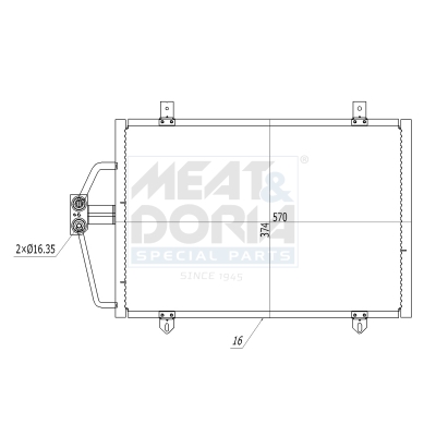 Meat Doria Condensor, airconditioning 991219