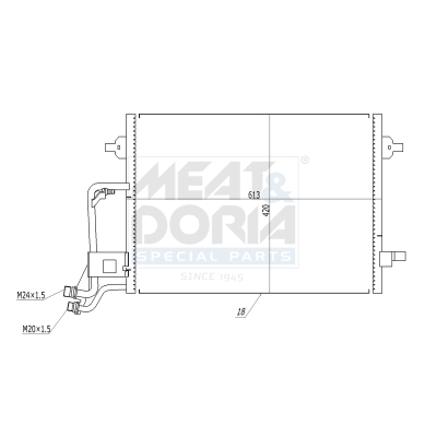 Meat Doria Condensor, airconditioning 991222