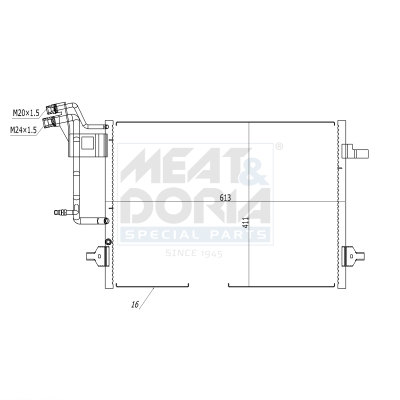 Meat Doria Condensor, airconditioning 991225