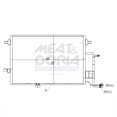 Meat Doria Condensor, airconditioning 991226