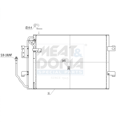 Meat Doria Condensor, airconditioning 991232