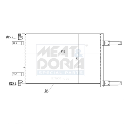 Meat Doria Condensor, airconditioning 991236