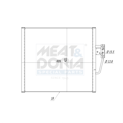 Meat Doria Condensor, airconditioning 991240