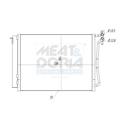Meat Doria Condensor, airconditioning 991243