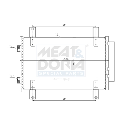 Meat Doria Condensor, airconditioning 991249