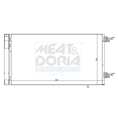 Meat Doria Condensor, airconditioning 991258
