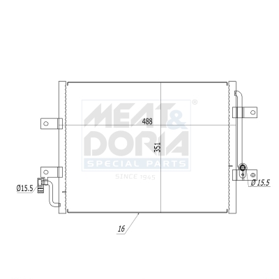 Meat Doria Condensor, airconditioning 991262