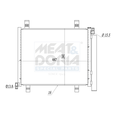 Meat Doria Condensor, airconditioning 991265