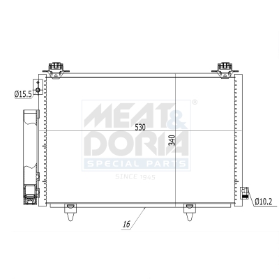 Meat Doria Condensor, airconditioning 991267