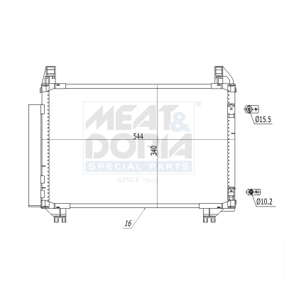 Meat Doria Condensor, airconditioning 991268