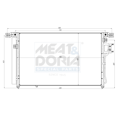 Meat Doria Condensor, airconditioning 991276