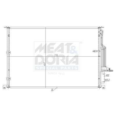 Meat Doria Condensor, airconditioning 991279