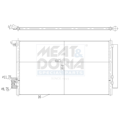 Meat Doria Condensor, airconditioning 991280