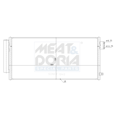 Meat Doria Condensor, airconditioning 991284