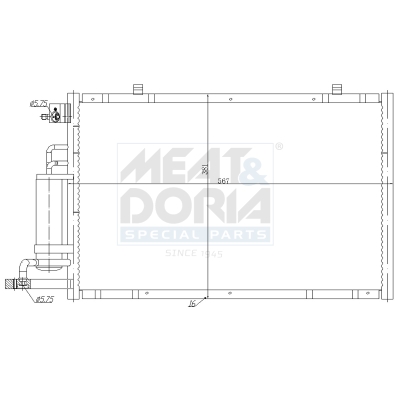 Meat Doria Condensor, airconditioning 991290