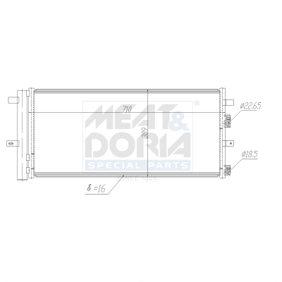 Meat Doria Condensor, airconditioning 991291