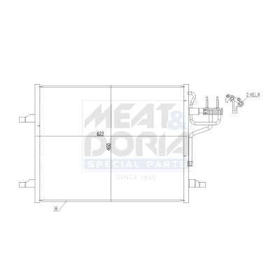 Meat Doria Condensor, airconditioning 991292