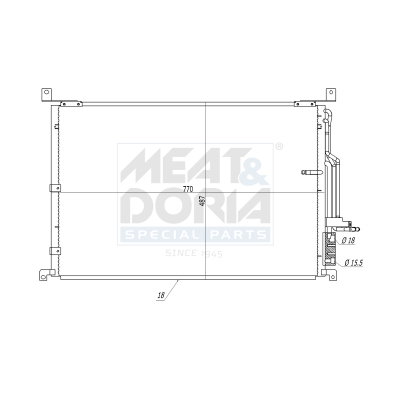 Meat Doria Condensor, airconditioning 991295
