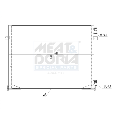 Meat Doria Condensor, airconditioning 991297