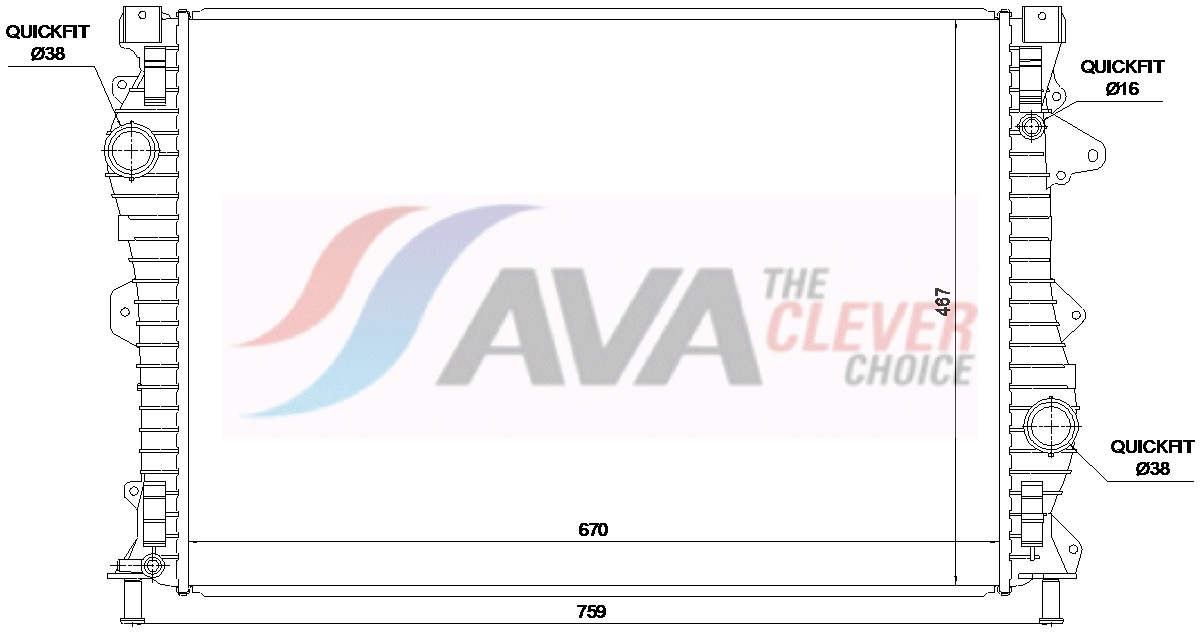 Ava Cooling Radiateur AU2357