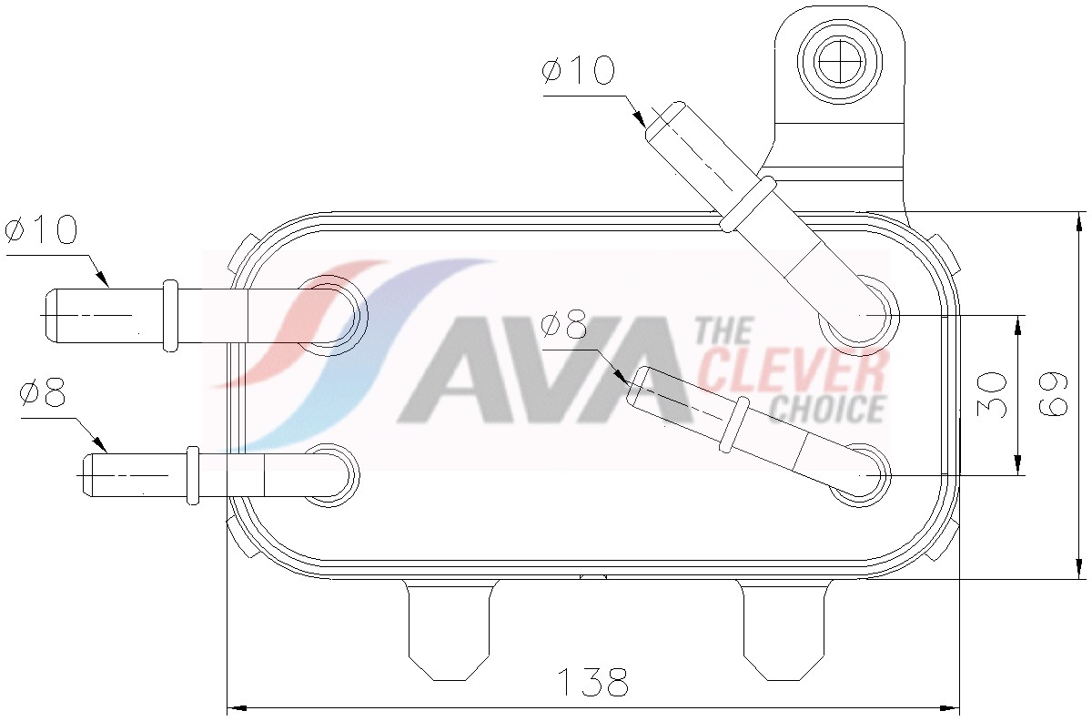 Ava Cooling Oliekoeler, motorolie AU3366