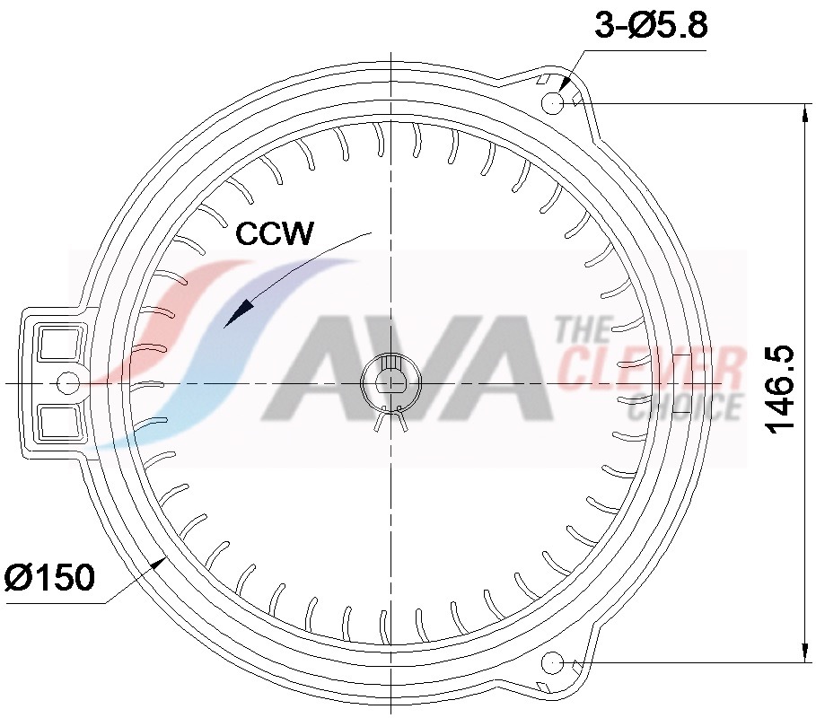 Ava Cooling Interieurventilatie AU8369