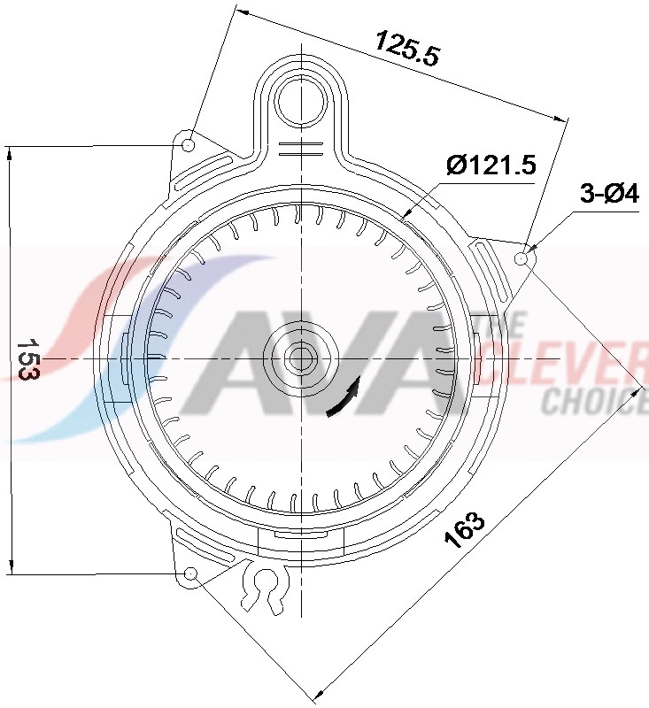 Ava Cooling Interieurventilatie DA8026