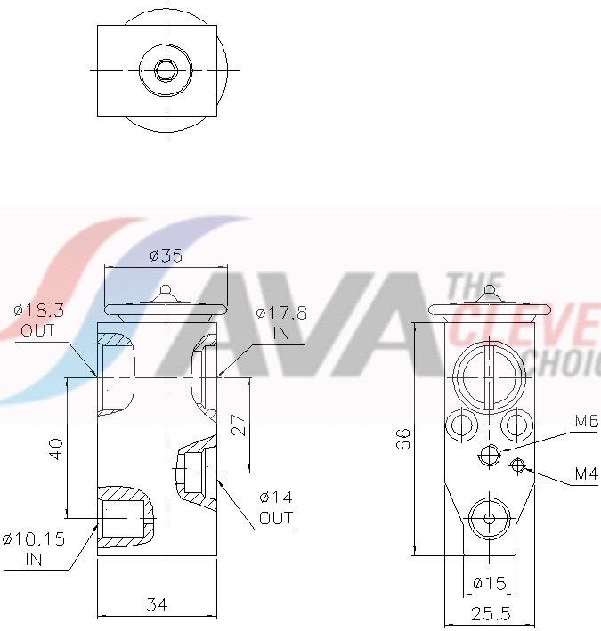 Ava Cooling Expansieventiel, airconditioning DN1497