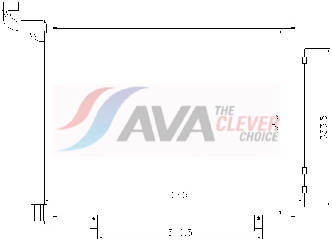 Ava Cooling Condensor, airconditioning FD5723D