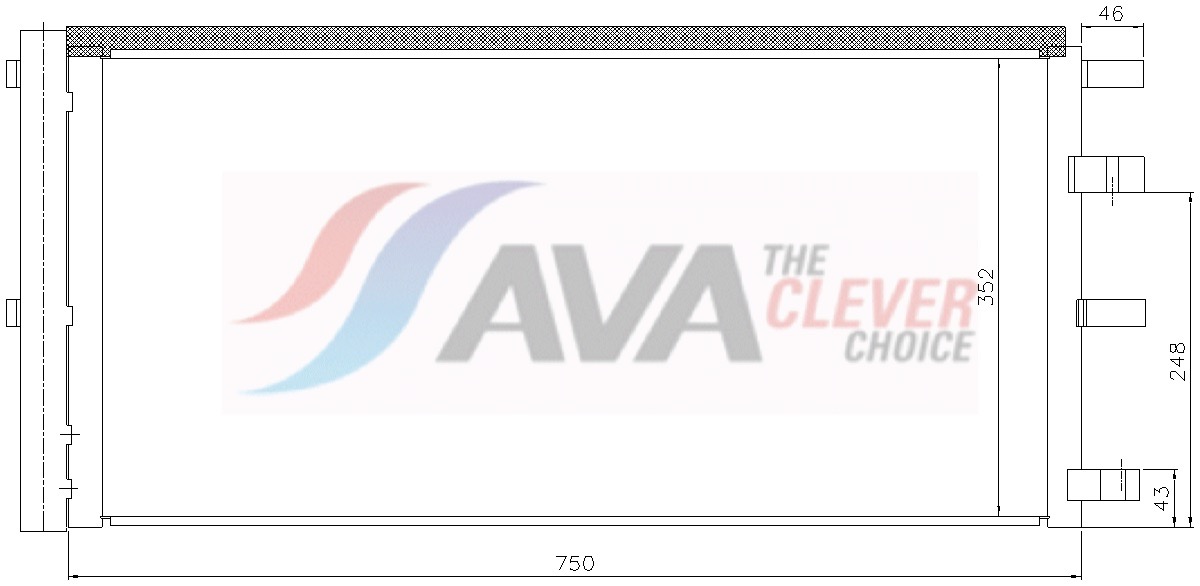 Ava Cooling Condensor, airconditioning FD5724D